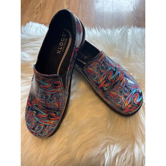 Klogs Footwear Moxy 7.5W Slip-On Nurse Comfort Leather Work Multicolor NWOT - Picture 8 of 9